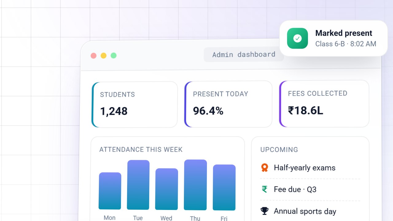 Steleios — School Management System — screenshot